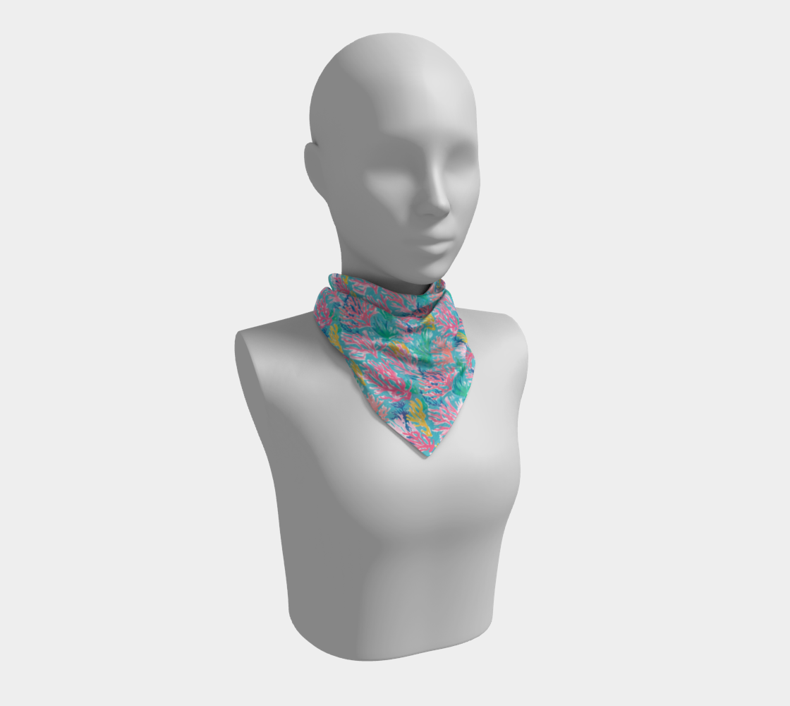 Sea Coral square scarf