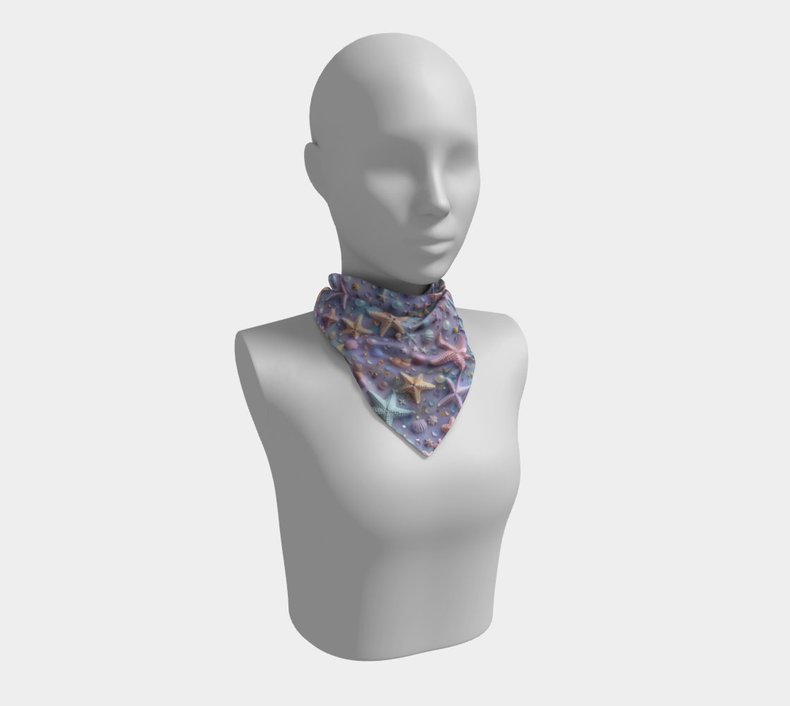 Lilac Starfish Square Scarf