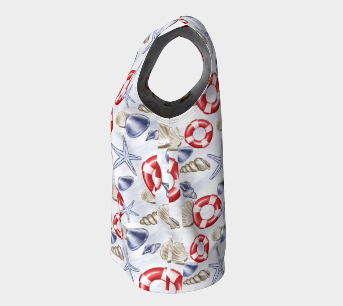 Nautical Watercolor Capris