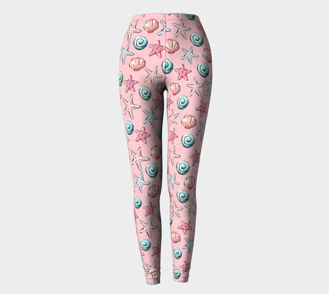 Pink Shells Leggings