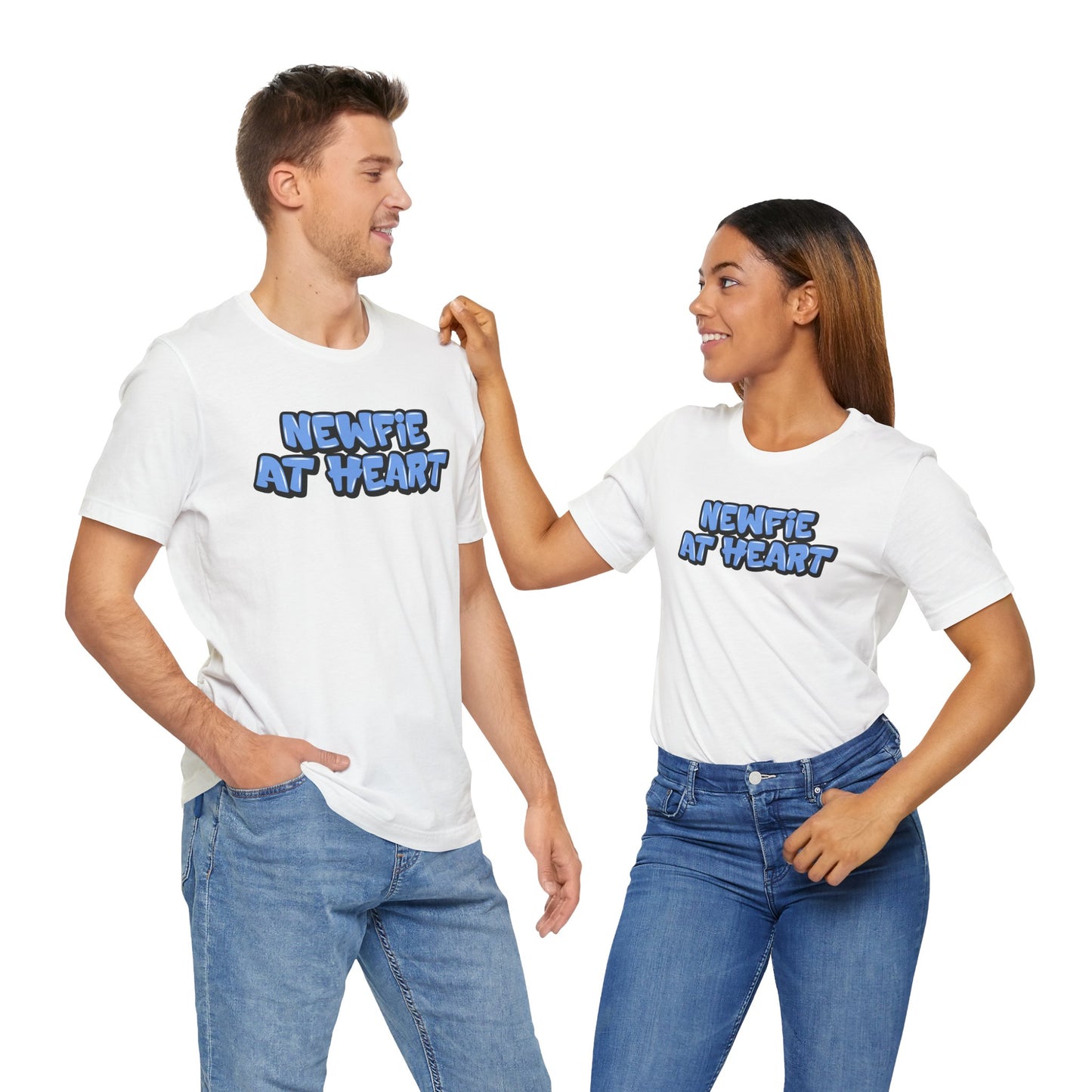 Graffiti "Newfie at Heart" T-Shirt