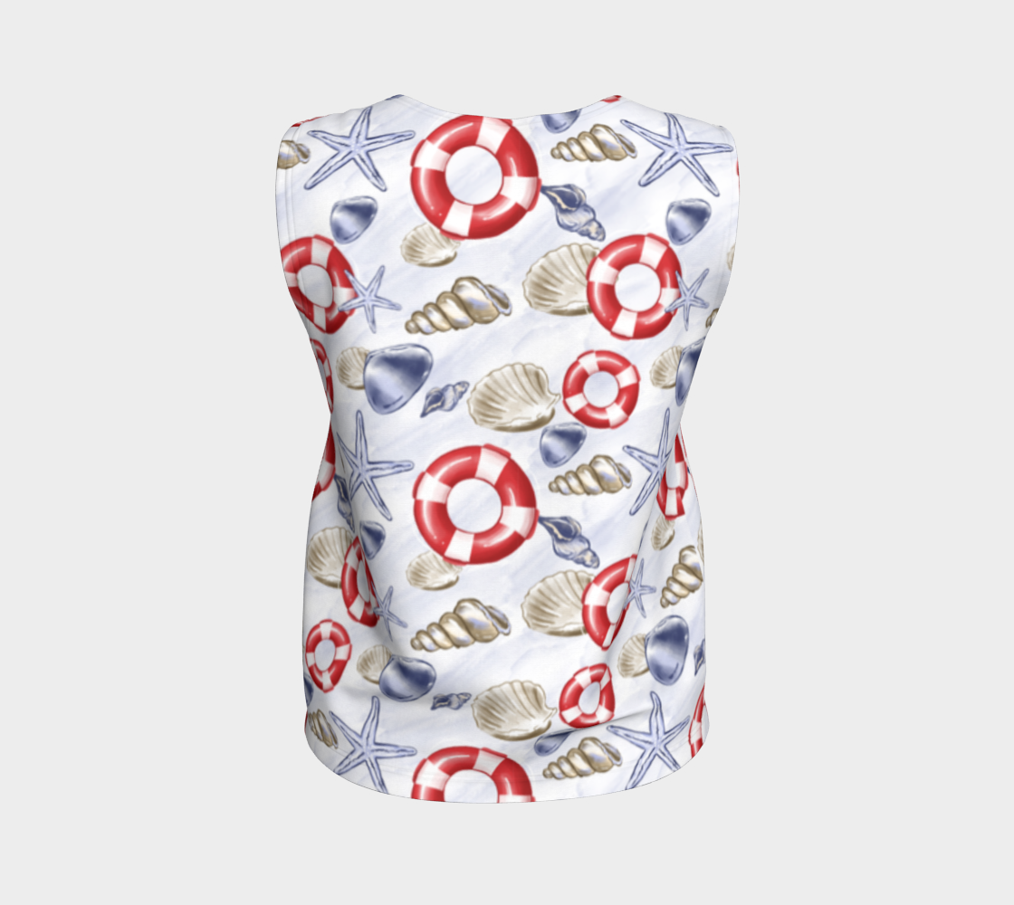 Nautical Watercolor Capris