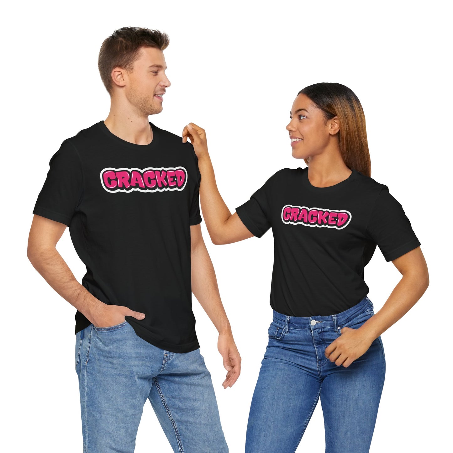 Graffiti Style Cracked T-Shirt