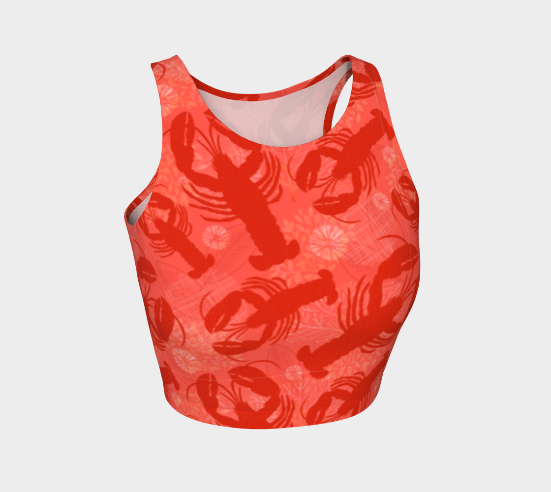 Red Lobster Athletic Crop Top