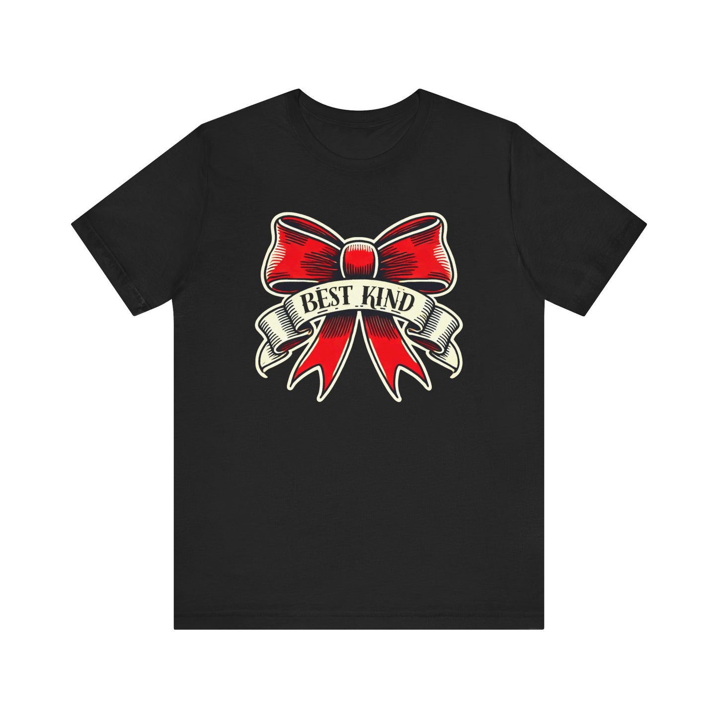 Best Kind Bow Tattoo Style T-Shirt