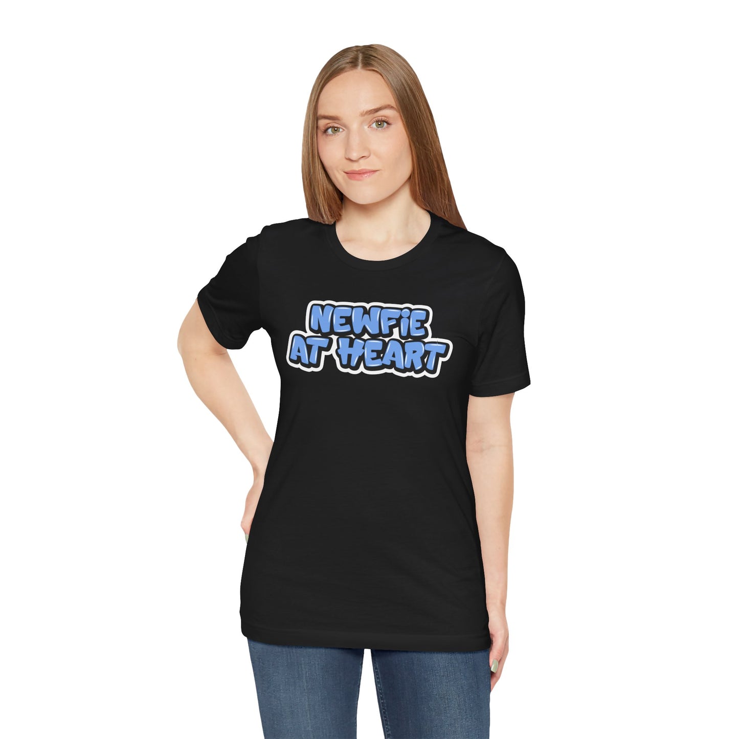 Graffiti "Newfie at Heart" T-Shirt