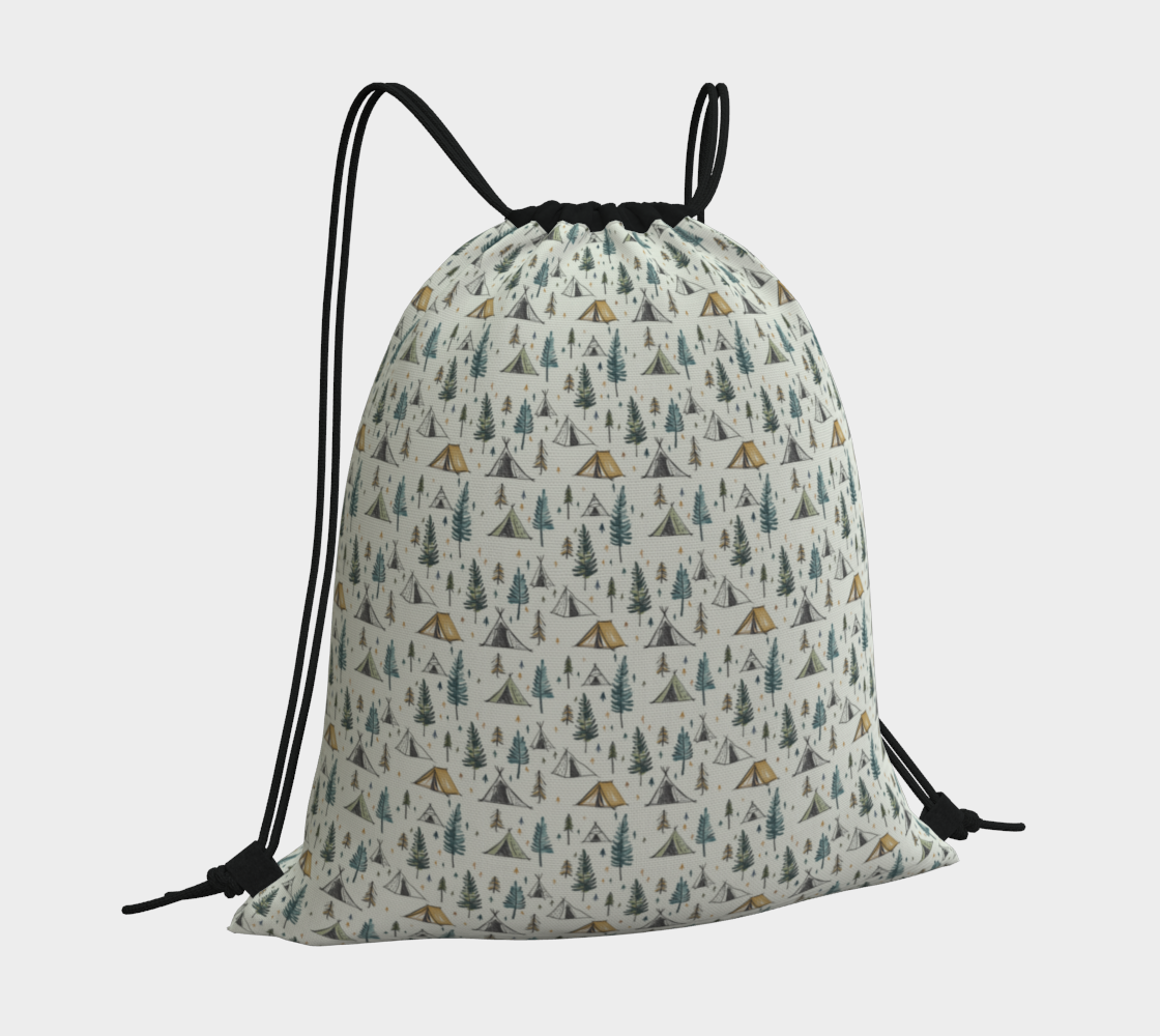 Tents Drawstring Bag