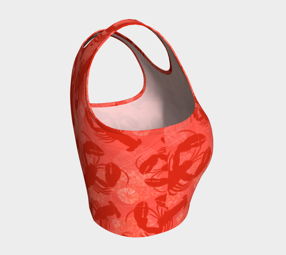 Red Lobster Athletic Crop Top
