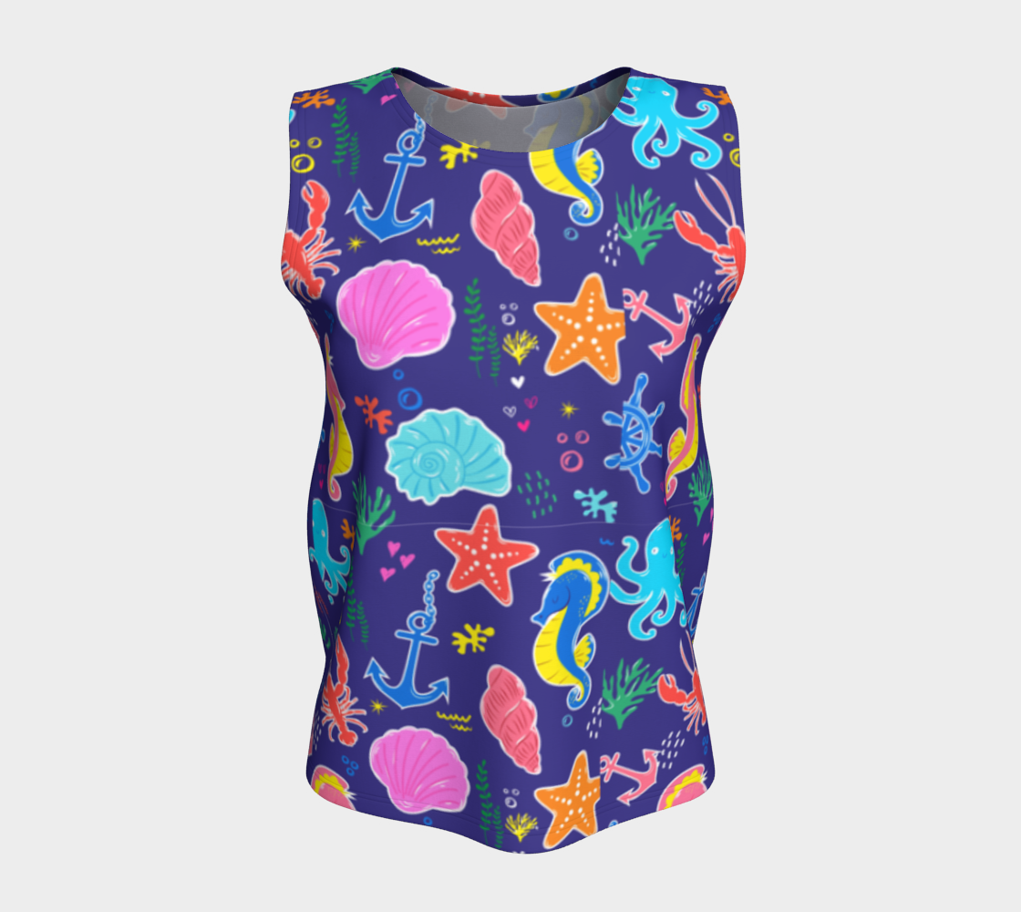 Royal Blue Under the Sea Leggings 247