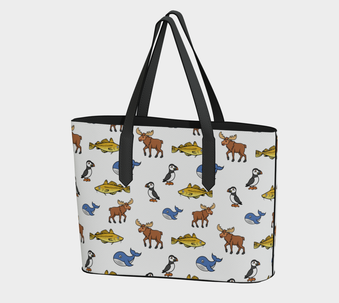 Multi-wildlife icon tote
