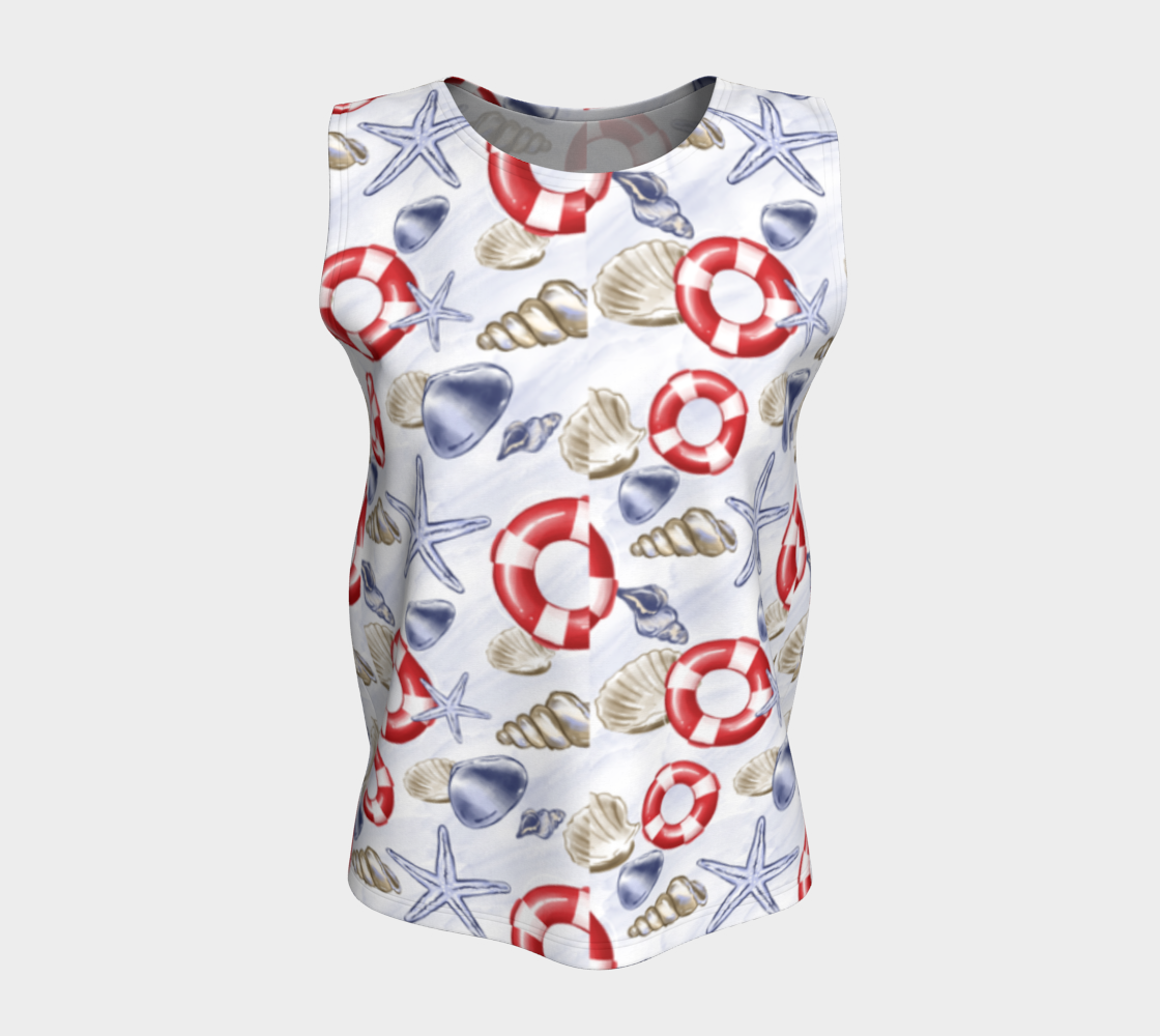 Nautical Watercolor Capris