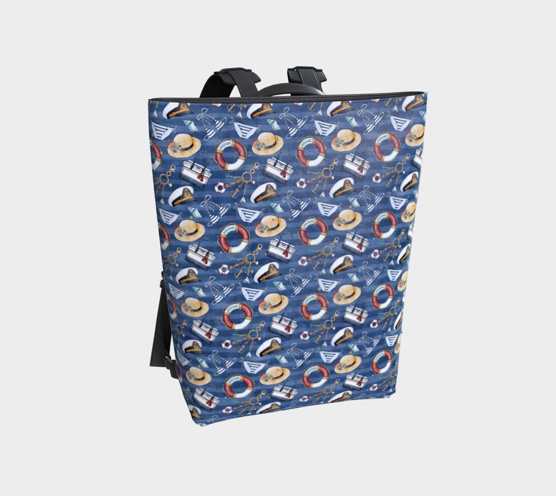 Nautical Items Vegan Leather Backpack