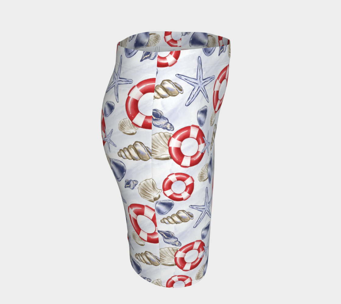 Nautical Watercolor Capris