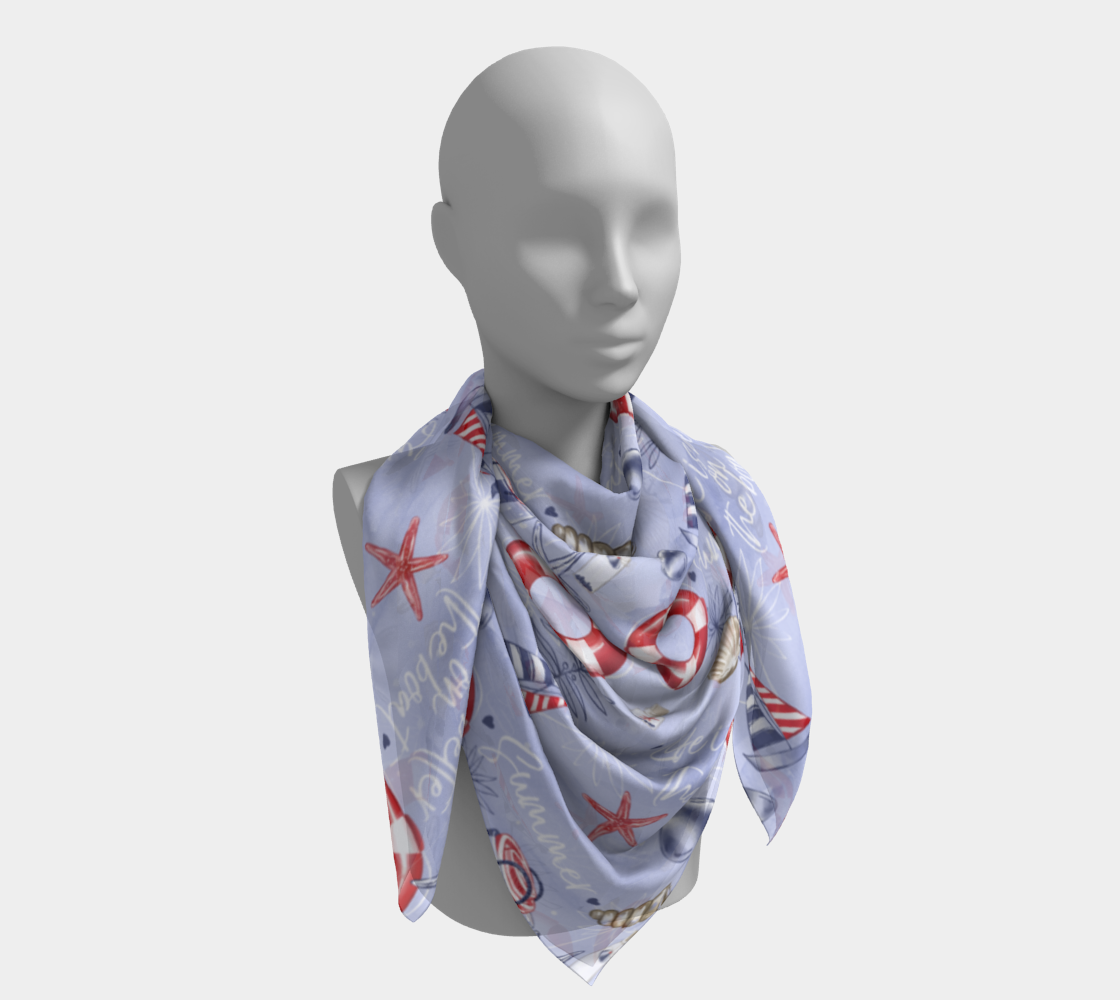 Life is better on the Boat Square Scarf