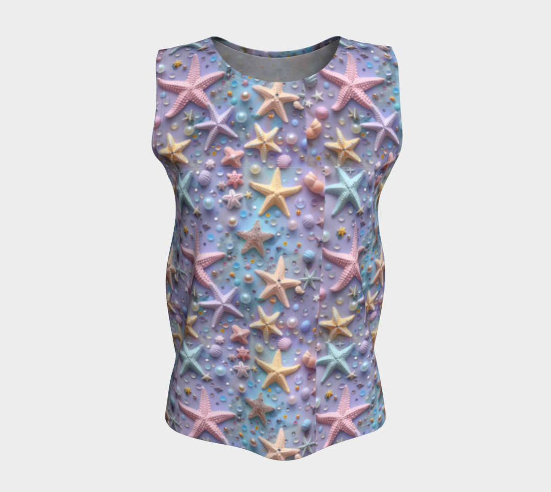 Lilac Starfish Loose Tank Top
