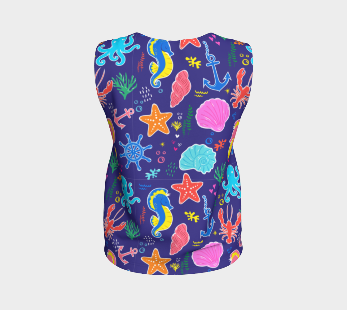 Royal Blue Under the Sea Leggings 247