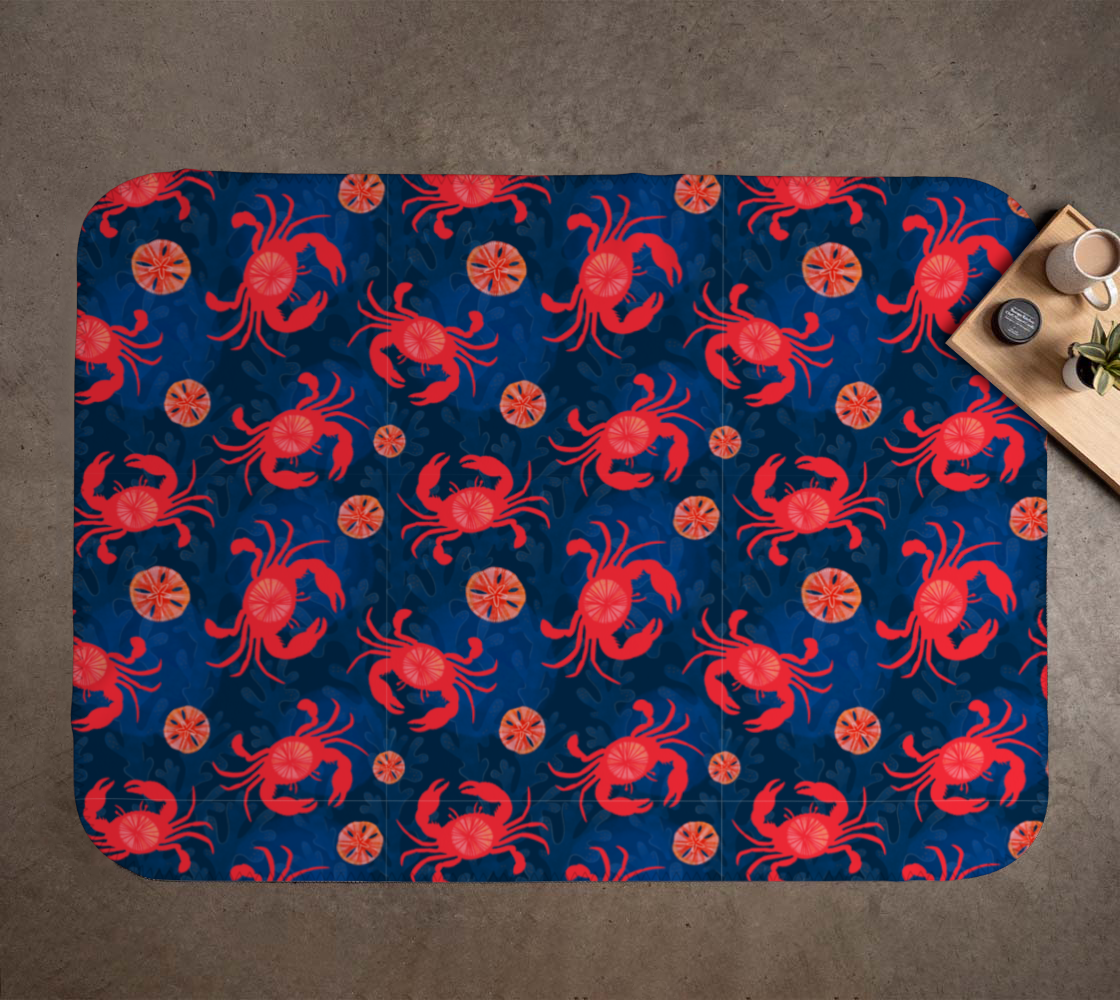 Crab and Sand Dollar Blanket