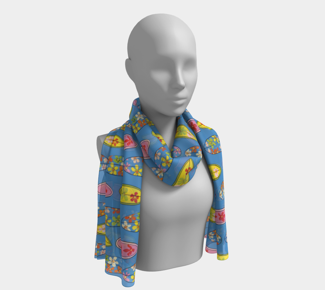 Square Surfboard Long Scarf