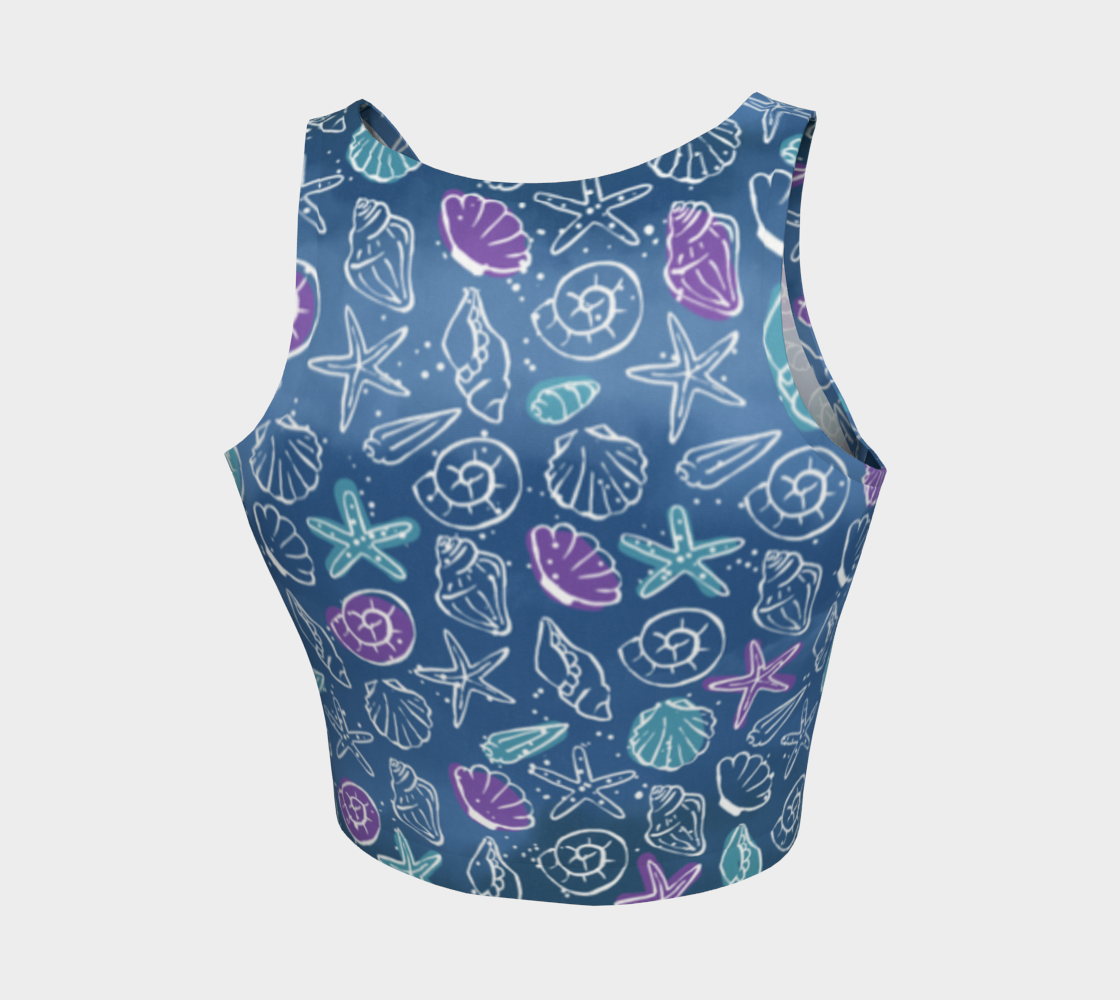 Blue Shells Athletic Crop Top
