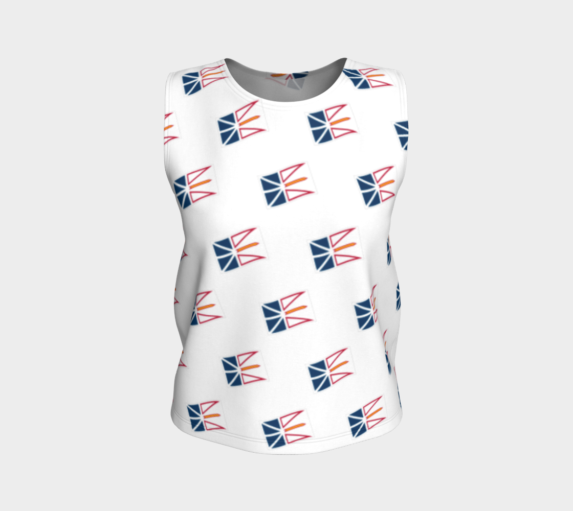 Newfoundland Flag Long Loose Tank Top 269