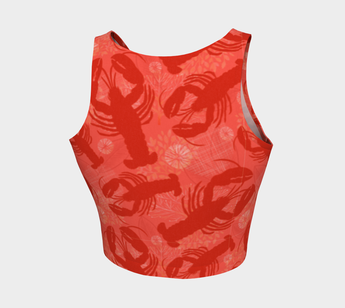 Red Lobster Athletic Crop Top