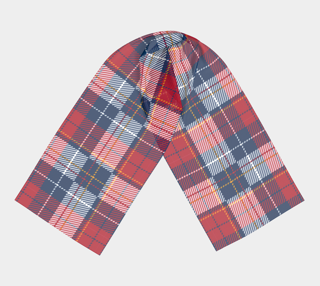 My Red/Blue Pattern Scarf