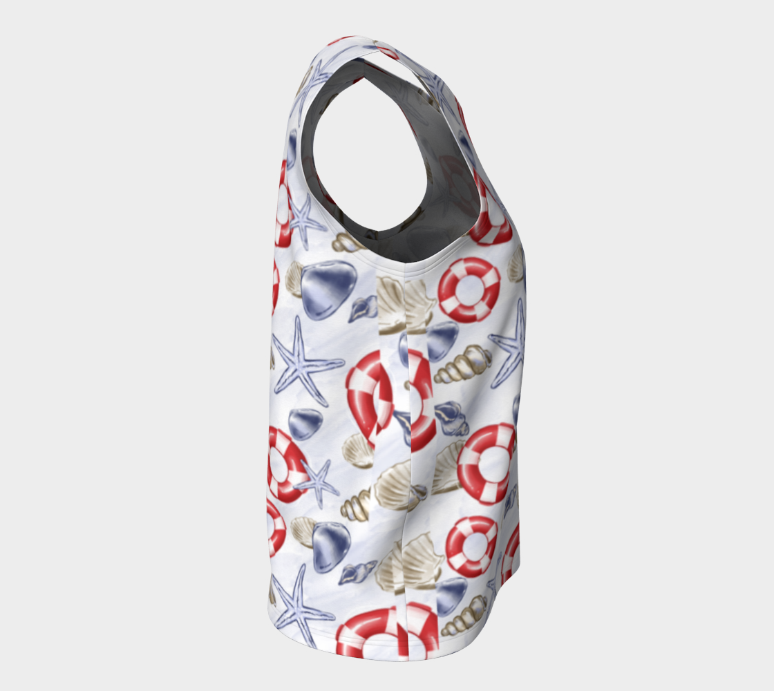 Nautical Watercolor Capris