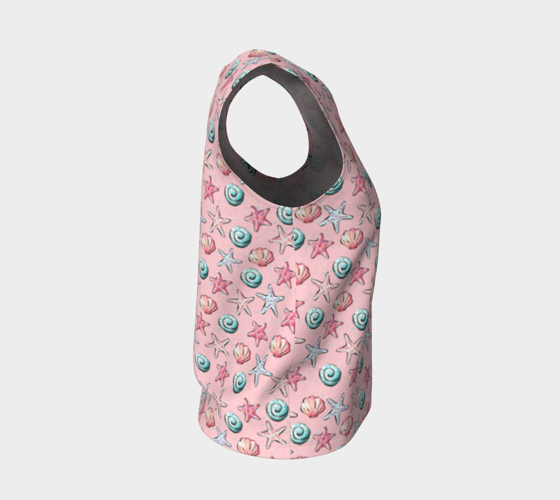 Pink Shells Loose Tank Top