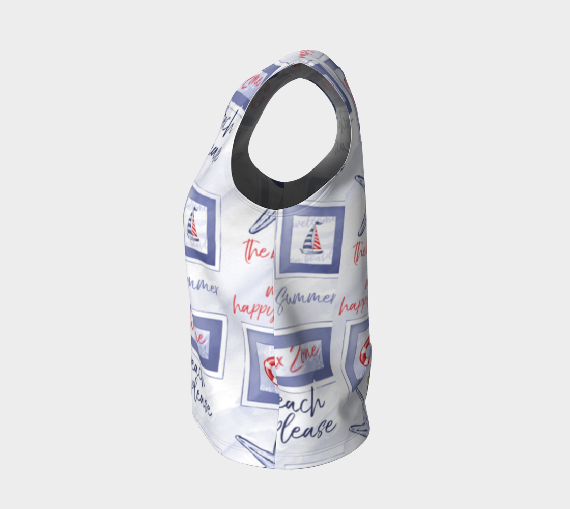 Beach Signs Loose Tank Top