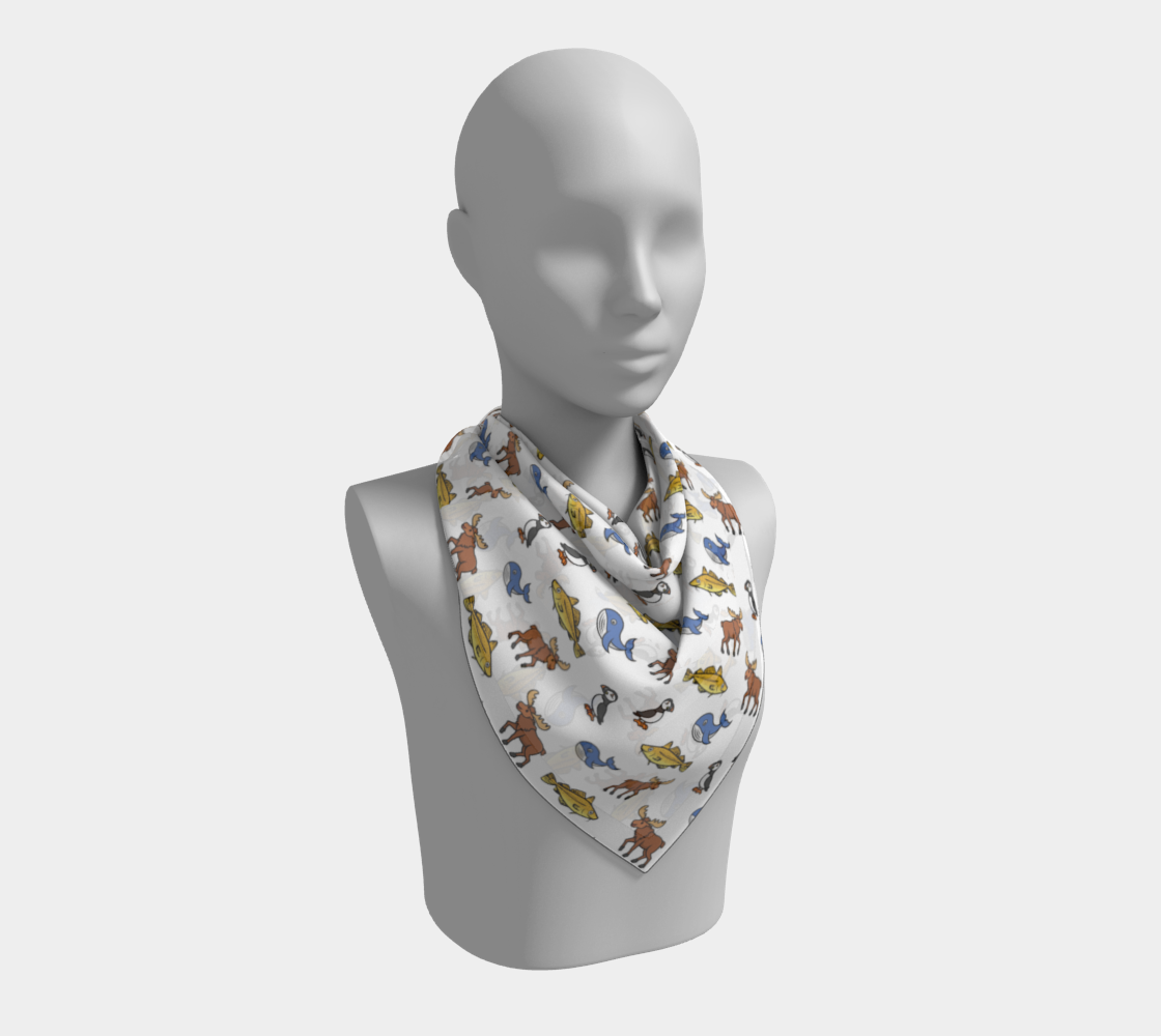 Multi-wildlife Square Scarf