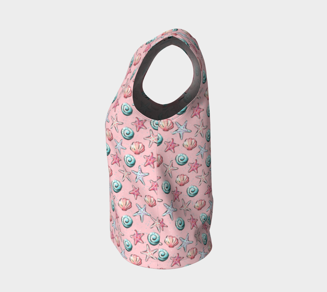 Pink Shells Loose Tank Top