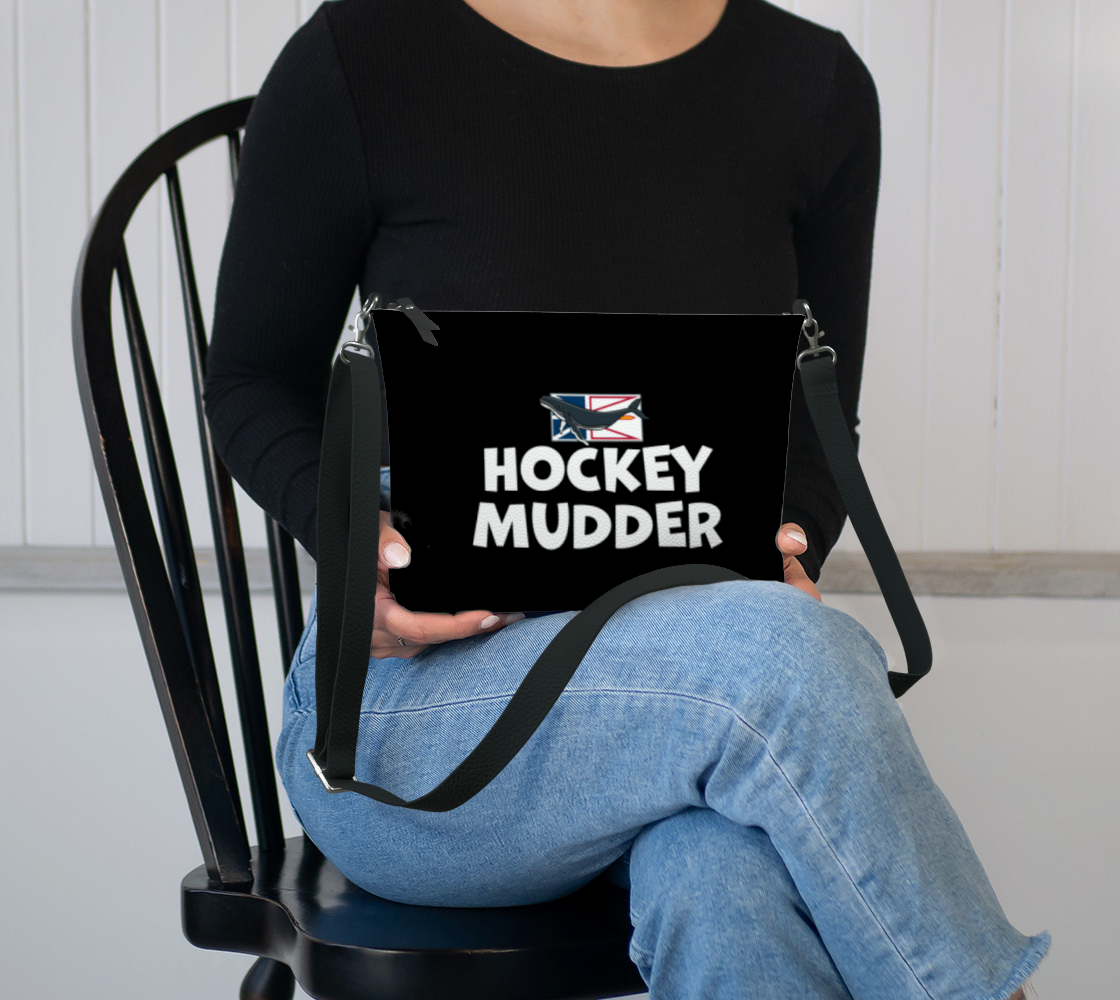 Hockey Mudder Vegan Leather Crossbody Purse