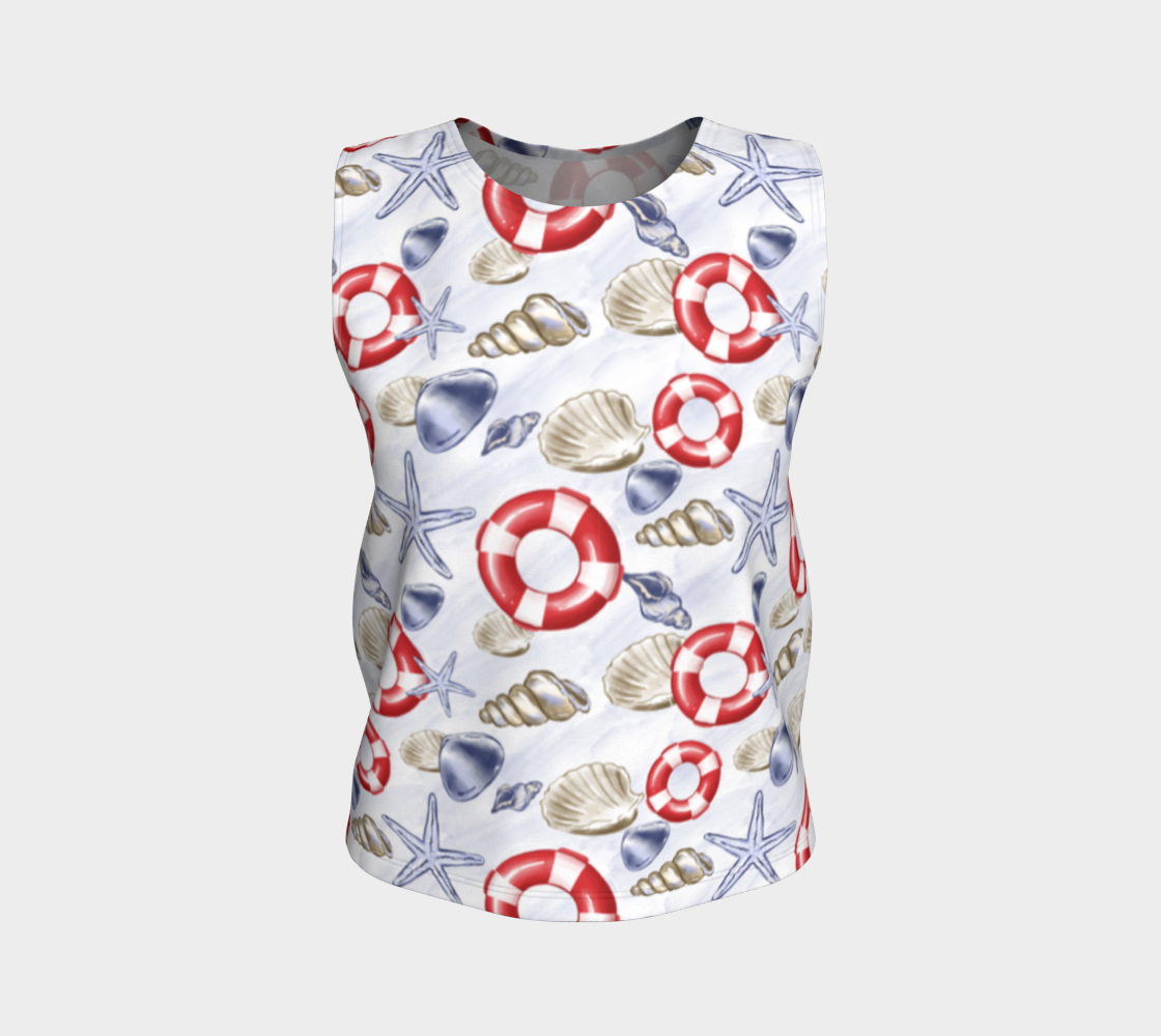 Nautical Watercolor Capris