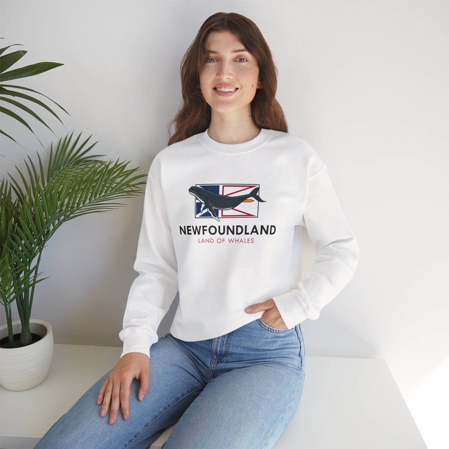 Newfoundland Whale Flag Sweatshirt