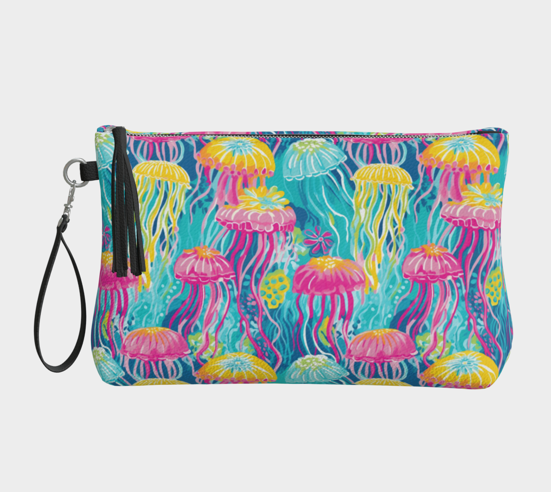 Jellyfish Vegan Leather Make Up bag