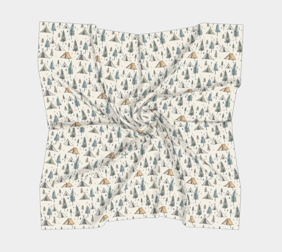 Tents Square Scarf