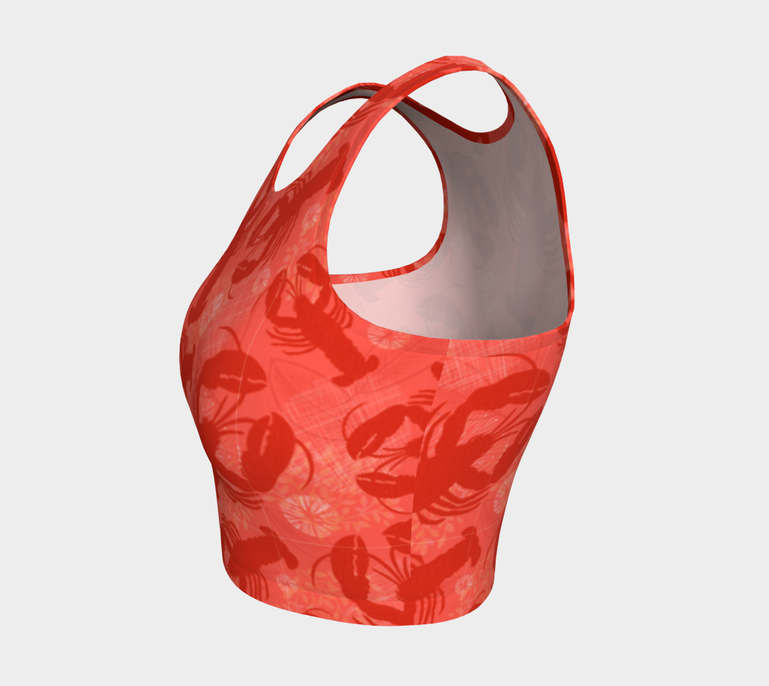 Red Lobster Athletic Crop Top