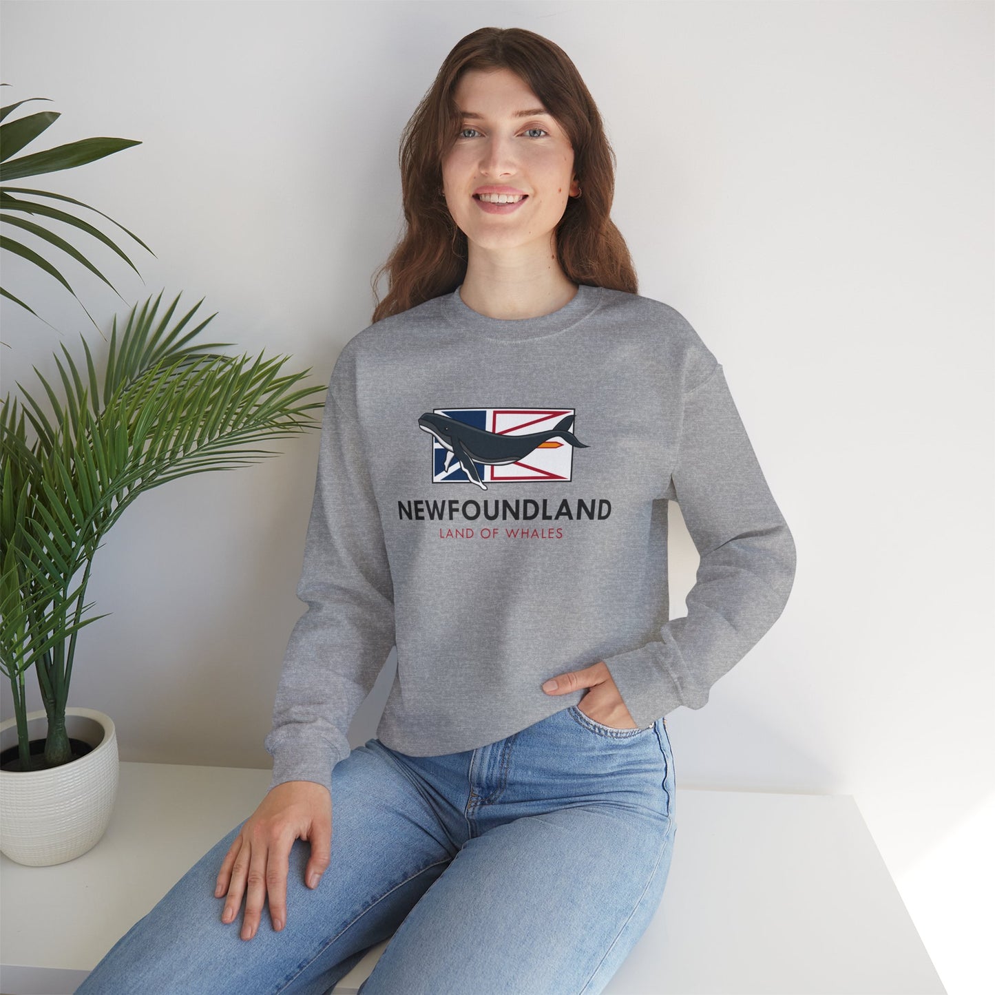 Newfoundland Whale Flag Sweatshirt