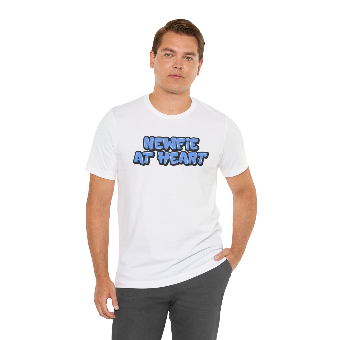 Graffiti "Newfie at Heart" T-Shirt