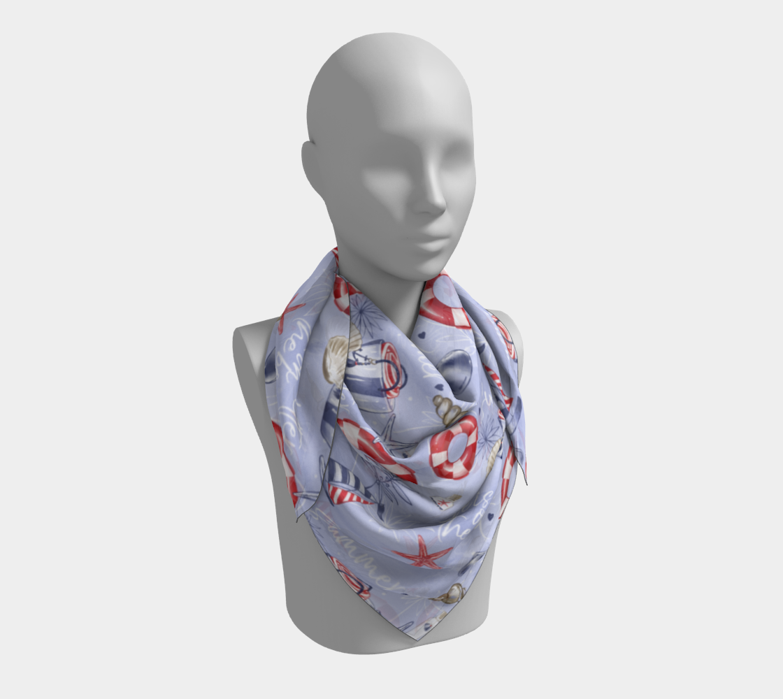 Life is better on the Boat Square Scarf