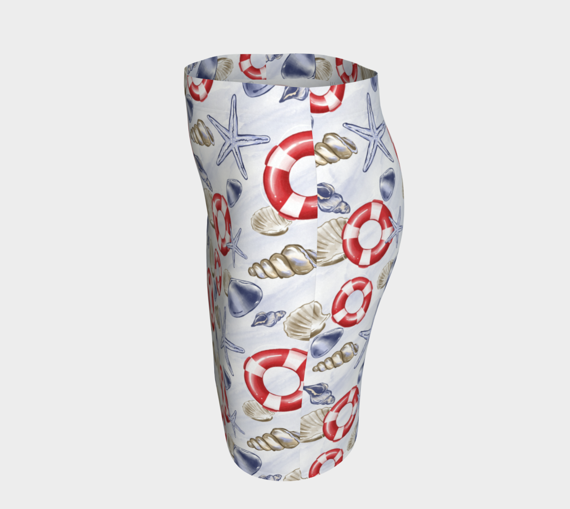 Nautical Watercolor Capris