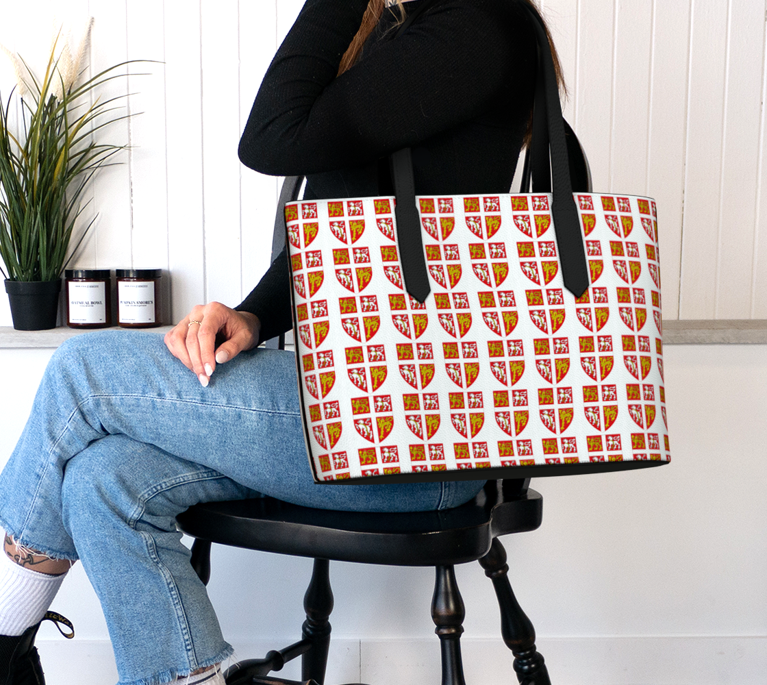 Artistic Coat of Arms VEGAN LEATHER TOTE BAG 1966