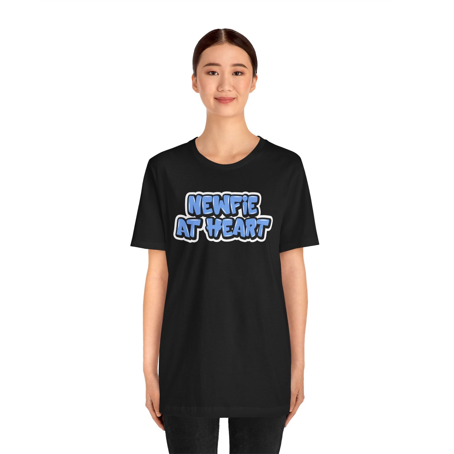 Graffiti "Newfie at Heart" T-Shirt