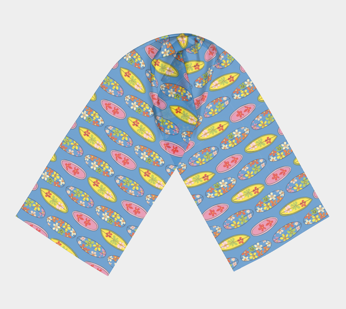 Square Surfboard Long Scarf