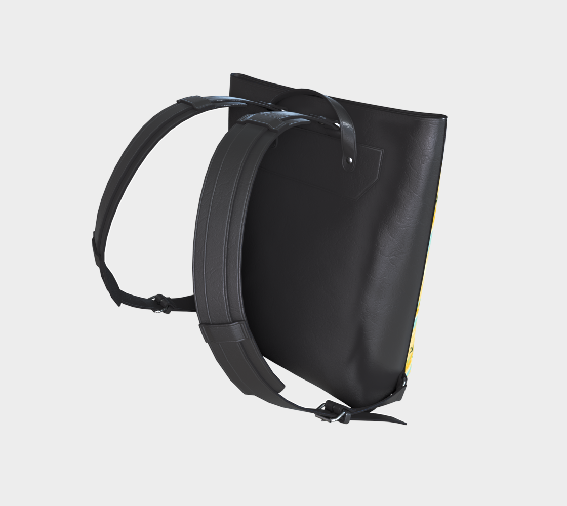 Lighthouse Land and Water Vegan Leather Backpack