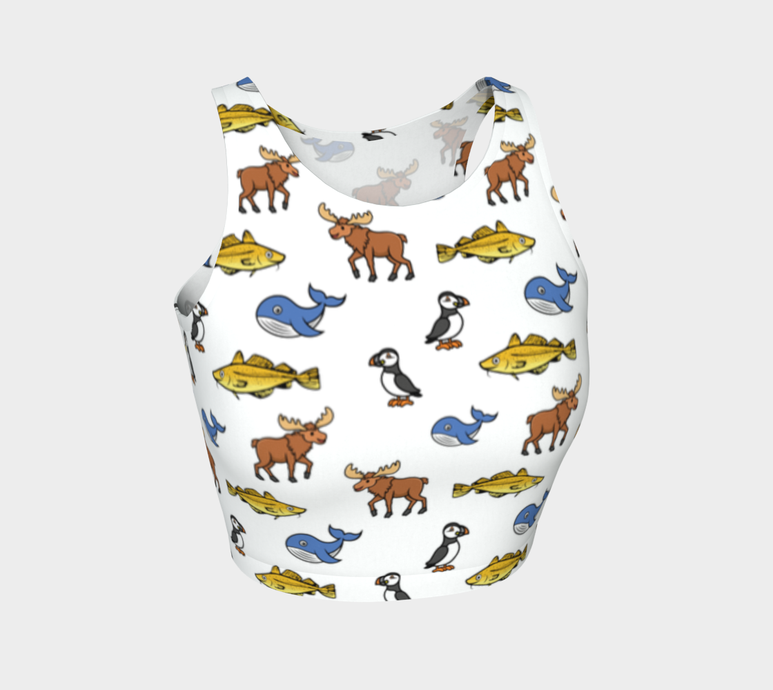 211 NL Critters Athletic Crop Top