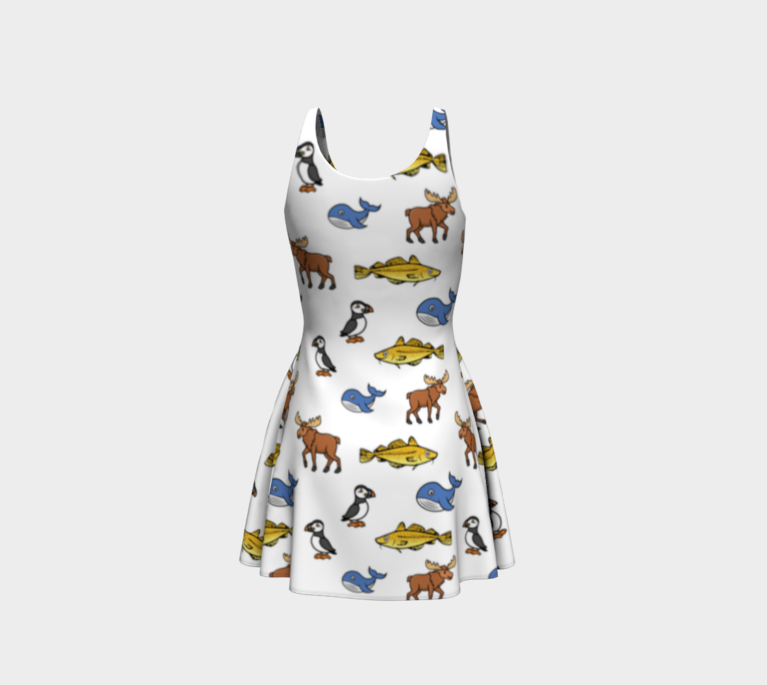 211 NL Critters Flare Dress