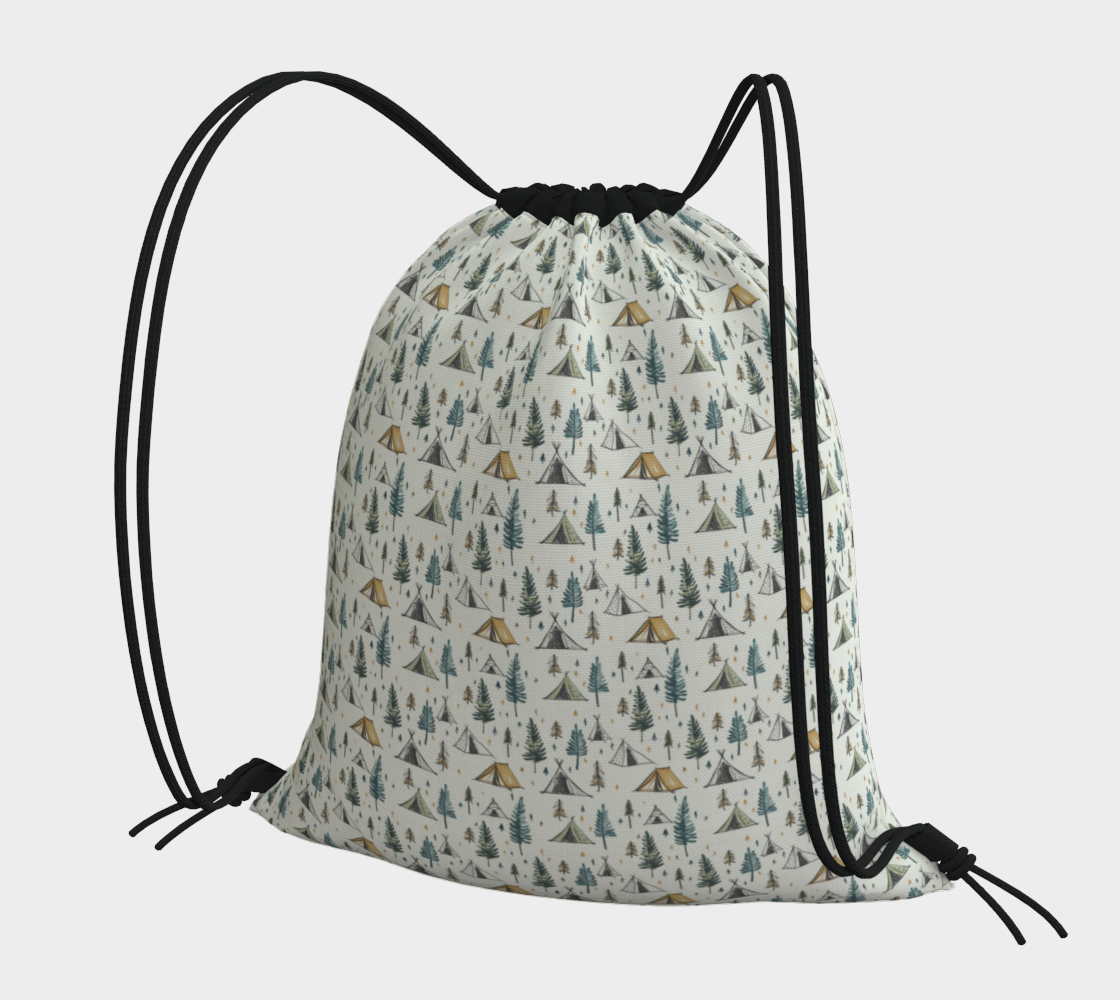 Tents Drawstring Bag