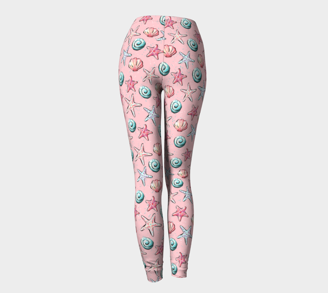 Pink Shells Leggings