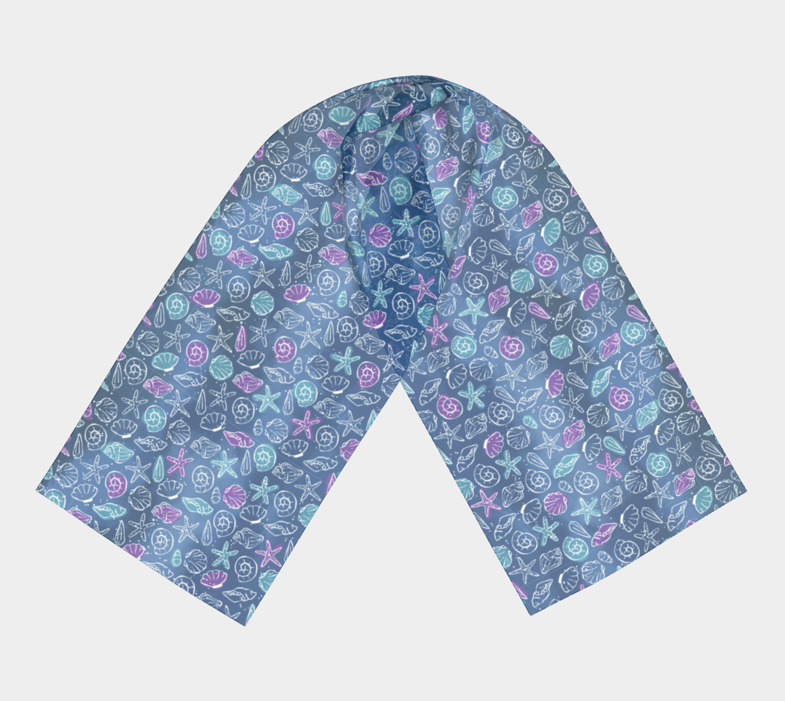 Blue Shells Long Scarf 182